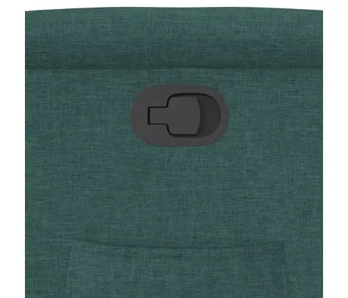 Atpūtas Krēsls, Paceļams, Atgāžams, Tumši Zaļš Audums Vidaxl