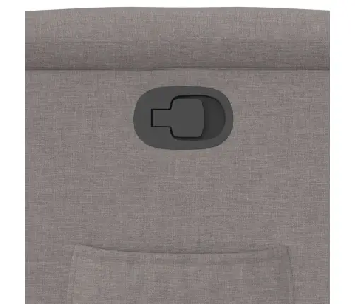 Atpūtas Krēsls, Paceļams, Atgāžams, Pelēkbrūns Audums Vidaxl