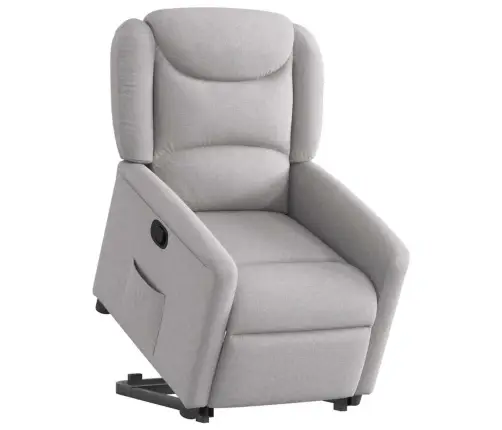 Atpūtas Krēsls Stāvus Krēsls Mākoņa Pelēks Audums Vidaxl