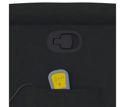 Püsti Tõusmist Toetav Massaažitool, Must, Kangas