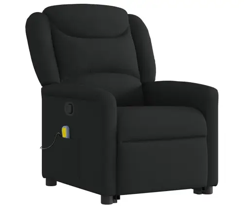 Püsti Tõusmist Toetav Massaažitool, Must, Kangas