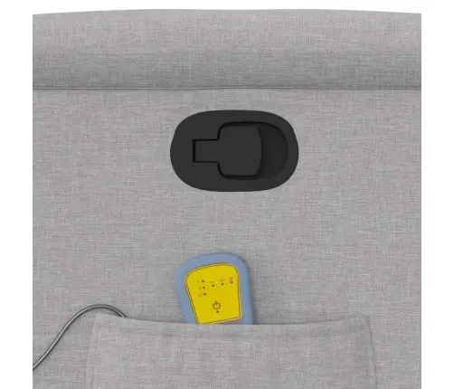 Atsistojantis Masažinis Krėslas, Pilkos Spalvos, Audinys