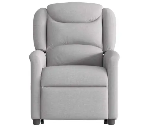 Atsistojantis Masažinis Krėslas, Pilkos Spalvos, Audinys