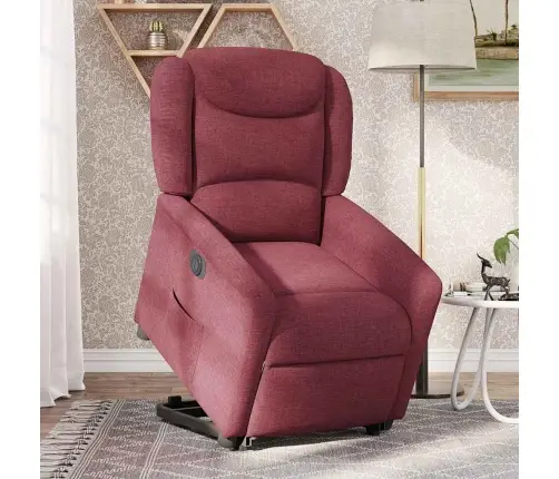 Elektrinis Atsistojantis Atlošiamas Krėslas, Vyno, Audinys