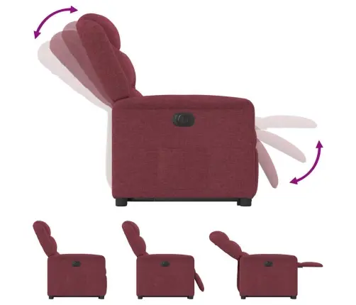 Elektrinis Atsistojantis Atlošiamas Krėslas, Vyno, Audinys