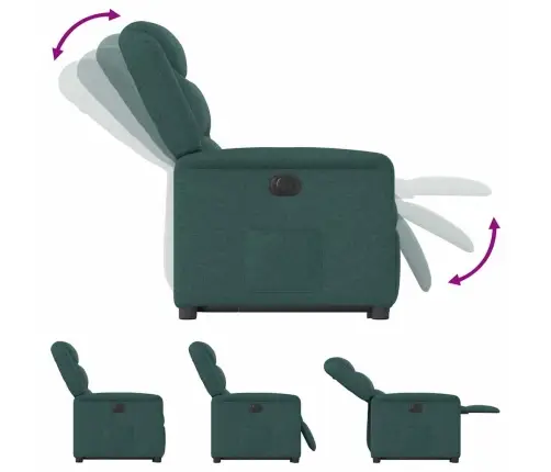 Elektriline Püstitõusmist Toetav Tugitool, Tumeroheline, Kangas