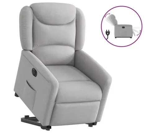 Elektriline Püstitõusmist Toetav Tugitool, Pilvehall, Kangas