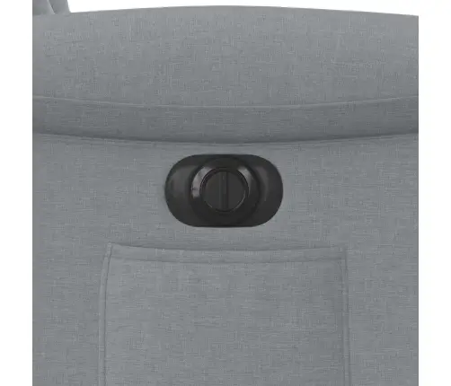 Elektrisks Atpūtas Krēsls, Atgāžams, Gaiši Pelēks Audums Vidaxl