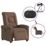 Elektrisks Atpūtas Krēsls, Atgāžams, Brūns Audums Vidaxl Elektrisks Atpūtas Krēsls, Atgāžams, Brūns Audums Vidaxl