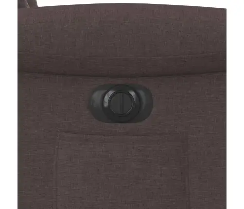 Elektrisks Atpūtas Krēsls, Atgāžams, Tumši Brūns Audums Vidaxl