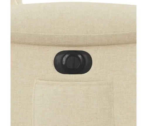 Elektrinis Atlošiamas Krėslas, Kreminės Spalvos, Audinys