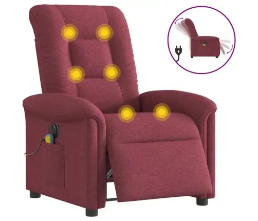 Elektriline Massaažitool, Veinipunane, Kangas