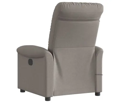 Elektrinis Atlošiamas Masažinis Krėslas, Taupe, Audinys