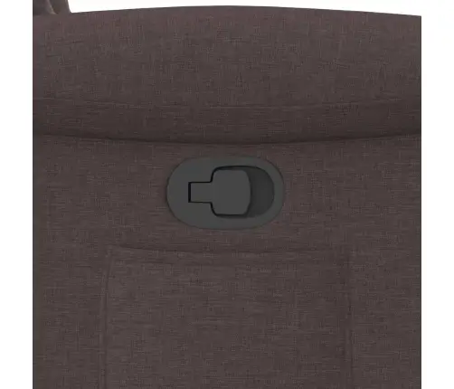 Atsistojantis Atlošiamas Krėslas, Tamsiai Rudas, Audinys