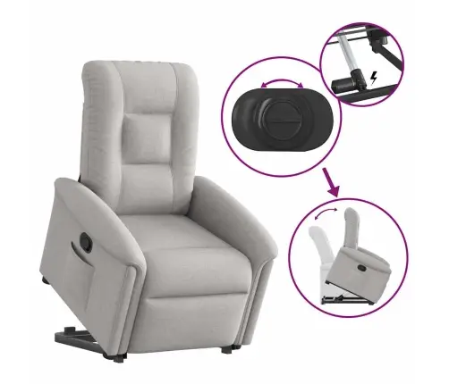 Püsti Tõusmist Toetav Tugitool, Pilvehall, Kangas