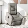 Atsistojantis Atlošiamas Masažinis Krėslas, Taupe, Audinys Atsistojantis Atlošiamas Masažinis Krėslas, Taupe, Audinys