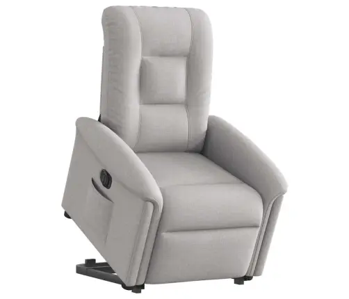 Elektrisks Atpūtas Krēsls, Paceļams, Atgāžams, Mākonis Pelēks Vidaxl