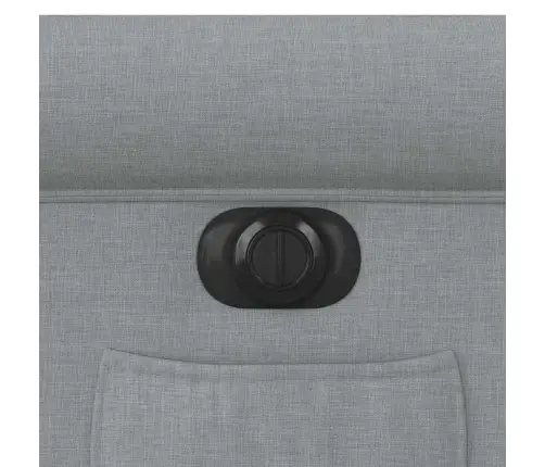 Elektrisks Atpūtas Krēsls, Atgāžams, Gaiši Pelēks Audums Vidaxl