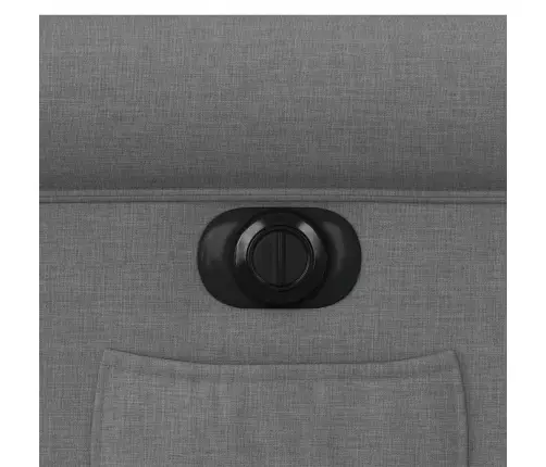 Elektrisks Atpūtas Krēsls, Atgāžams, Tumši Pelēks Audums Vidaxl