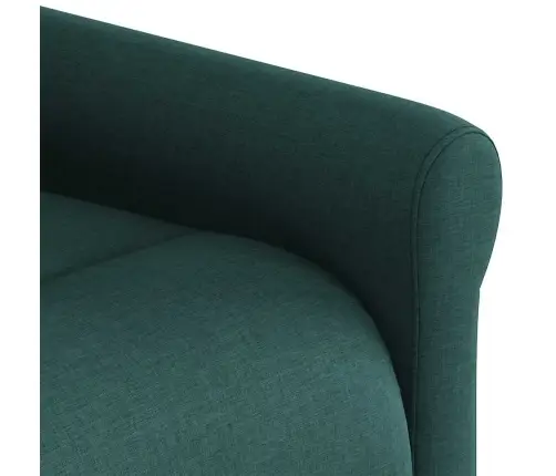 Elektrinis Atlošiamas Krėslas, Tamsiai Žalios Spalvos, Audinys