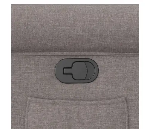 Atpūtas Krēsls, Paceļams, Atgāžams, Pelēkbrūns Audums Vidaxl