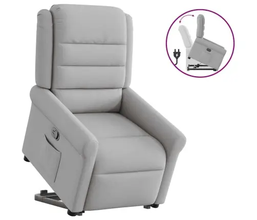 Atpūtas Krēsls Stāvus Krēsls Mākoņa Pelēks Audums Vidaxl