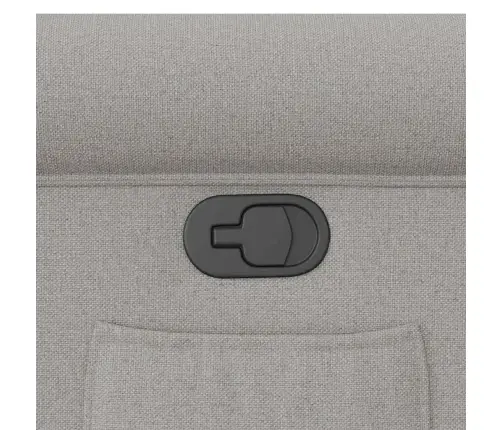 Atpūtas Krēsls Stāvus Krēsls Mākoņa Pelēks Audums Vidaxl