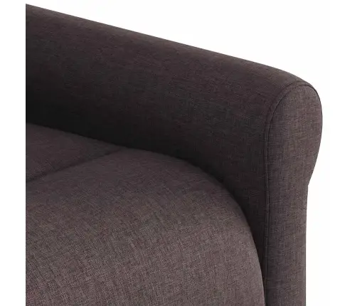 Atsistojantis Atlošiamas Krėslas, Tamsiai Rudas, Audinys