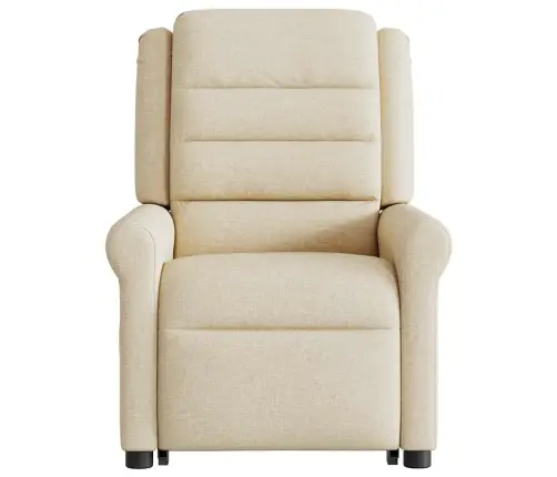 Elektrinis Atsistojantis Atlošiamas Krėslas, Kreminis, Audinys