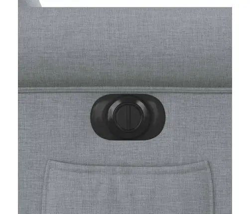 Elektrisks Atpūtas Krēsls, Atgāžams, Gaiši Pelēks Audums Vidaxl