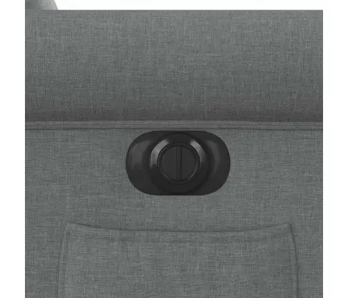 Elektrinis Atlošiamas Krėslas, Tamsiai Pilkos Spalvos, Audinys