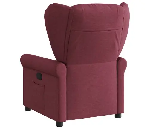 Elektrisks Atpūtas Krēsls, Atgāžams, Vīnsarkans Audums Vidaxl