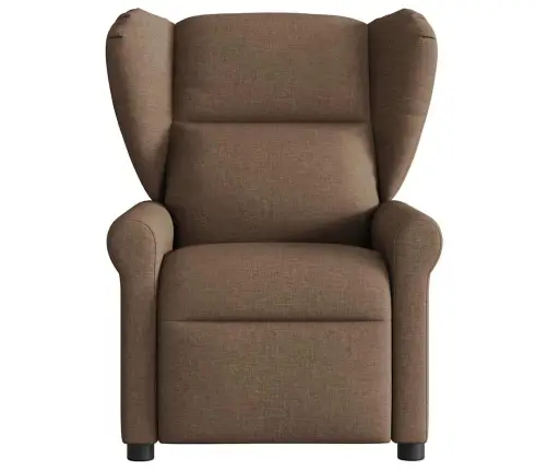 Elektrisks Masāžas Krēsls, Atgāžams, Brūns Audums Vidaxl