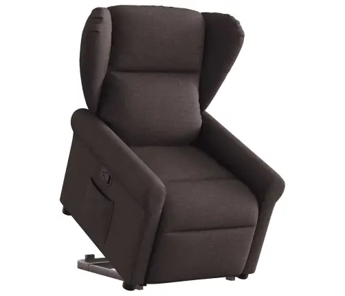 Püsti Tõusmist Toetav Tugitool, Tumepruun, Kangas