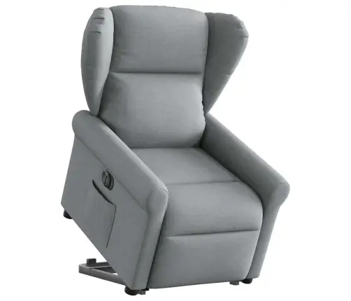 Elektriline Püsti Tõusmist Toetav Tugitool, Helehall Kangas