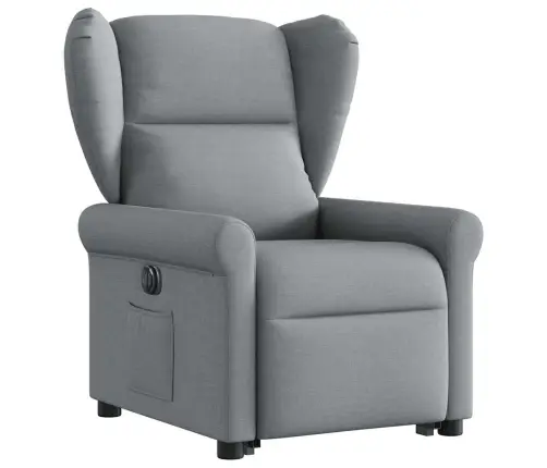 Elektriline Püsti Tõusmist Toetav Tugitool, Helehall Kangas