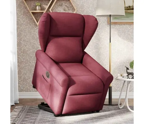 Elektrinis Atsistojantis Atlošiamas Krėslas, Vyno, Audinys