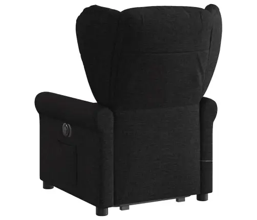 Elektriline Püstitõusmist Toetav Massaažitool, Must, Kangas