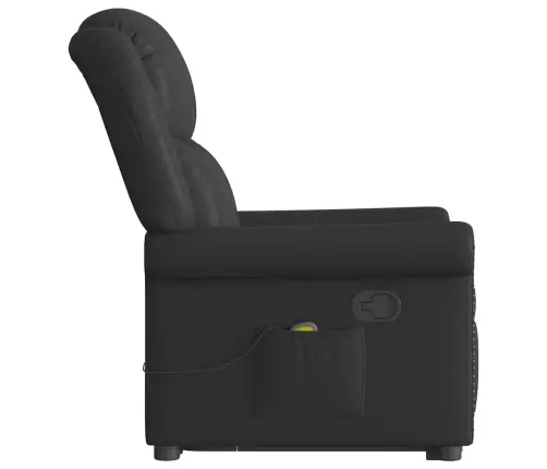 Stāvus Masāžas Krēsls Spīdīgi Melns Mākslīgās Ādas Vidaxl