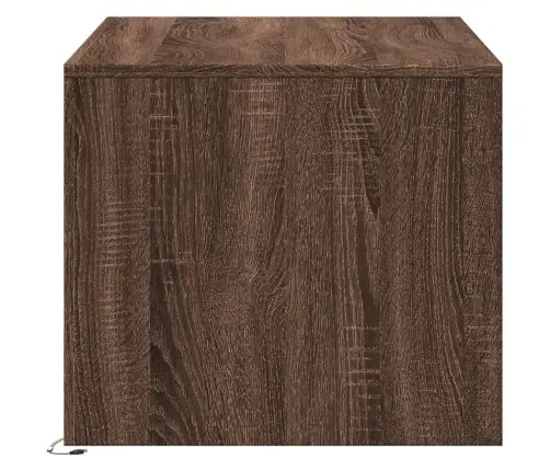 Kavos Staliukas Su Led Lemputėmis, Rudas Ąžuolo, Mediena