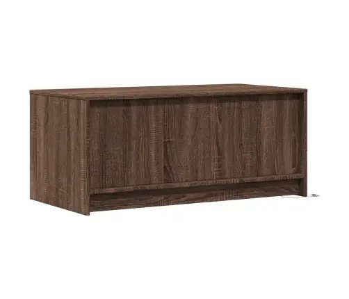 Kavos Staliukas Su Led Lemputėmis, Rudas Ąžuolo, Mediena