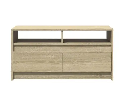 Kafijas Galdiņš Ar Led Gaismām, Ozola Krāsa, Inženierijas Koks Vidaxl