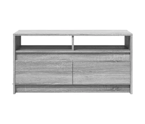 Kafijas Galdiņš Ar Led Gaismām, Pelēka Ozola, Inženierijas Koks Vidaxl