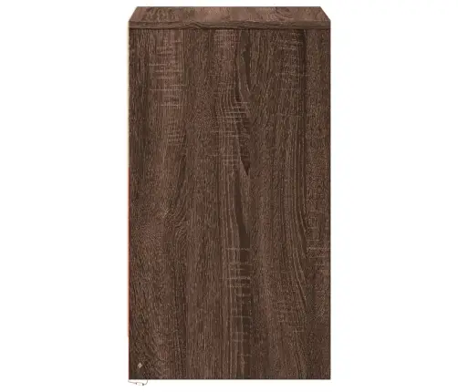 Naktsskapītis Ar Led, Ozolkoka Krāsā, Inženierijas Koks Vidaxl