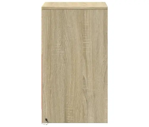 Skapītis Ar Led Apgaismojumu, Ozolkoka Krāsā, Inženierijas Koks Vidaxl