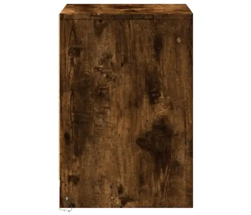 Öökapid Led-Valgustusega 2 Tk, Suitsutatud Tamm, Tehispuit