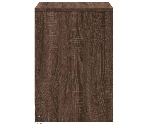 Naktsskapīši Ar Led, 2 Gab., Ozolkoka Krāsā, Inženierijas Koks Vidaxl