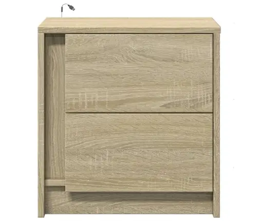 Öökapid Led-Valgustusega, Sonoma Tamm, Tehispuit