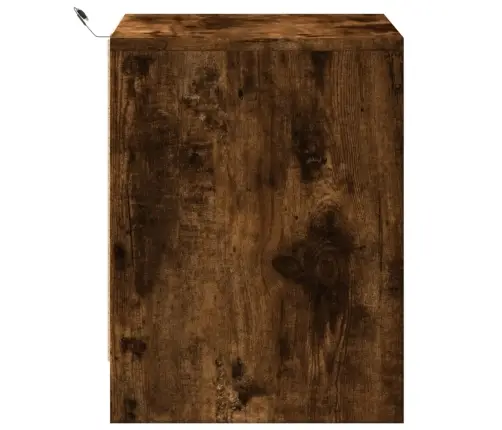 Naktsskapīši Ar Led, 2 Gab., Ozolkoka Krāsā, Inženierijas Koks Vidaxl