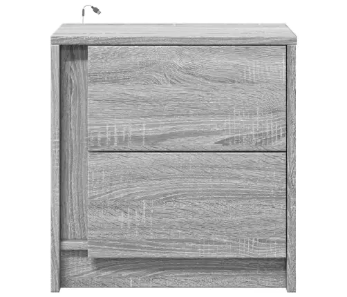 Öökapid Led-Valgustusega, Hall Sonoma Tamm, Tehispuit